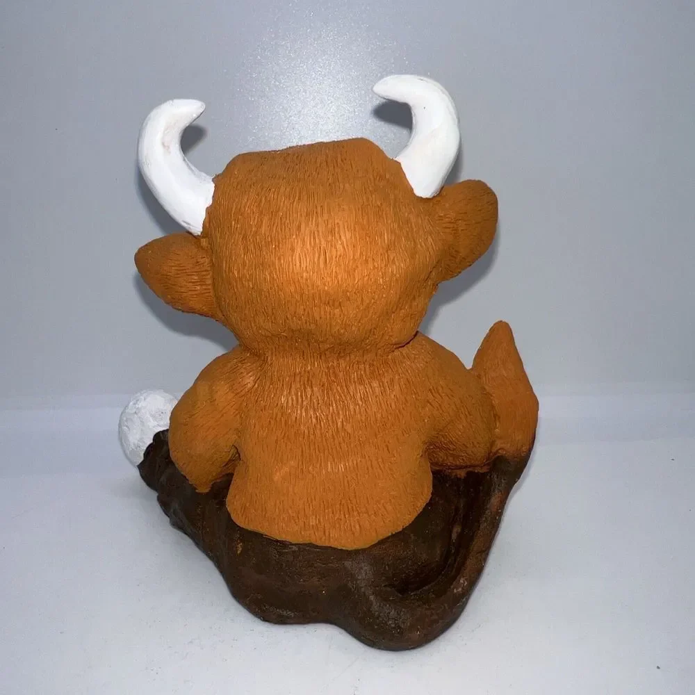 Figurine Baby‎ in a Bull Animal Costume 5 Inches Tall